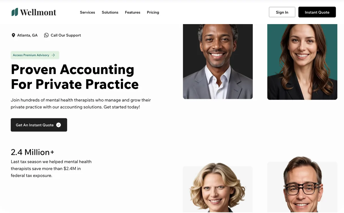 Wellmont Accounting homepage